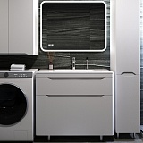 Style Line Мебель для ванной Марелла 90 Люкс Plus антискрейтч белая матовая